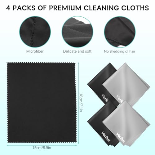 Verilux® 12PCS Microfiber Cleaning Cloths Laptop Glass Lens 5.9 X 7 Inches Kit For Spectacles Glasses Mobile Verilux® 12PCS Microfiber Cleaning Cloths Laptop Glass Lens 5.9 X 7 Inches Kit For Spectacles Glasses Mobile